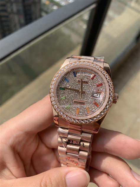 rolex day date 40 rose gold fake|rolex day date 40 228238.